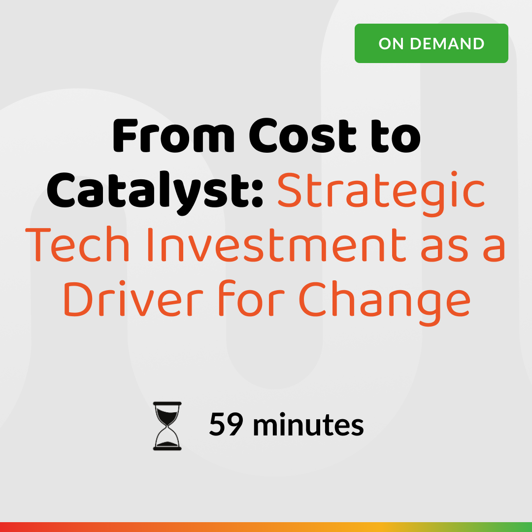 Webinar - From Cost to Catalyst
